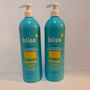 Bliss Cloud 9 Super shine conditioner Lemon & Sage 32 Oz x 2